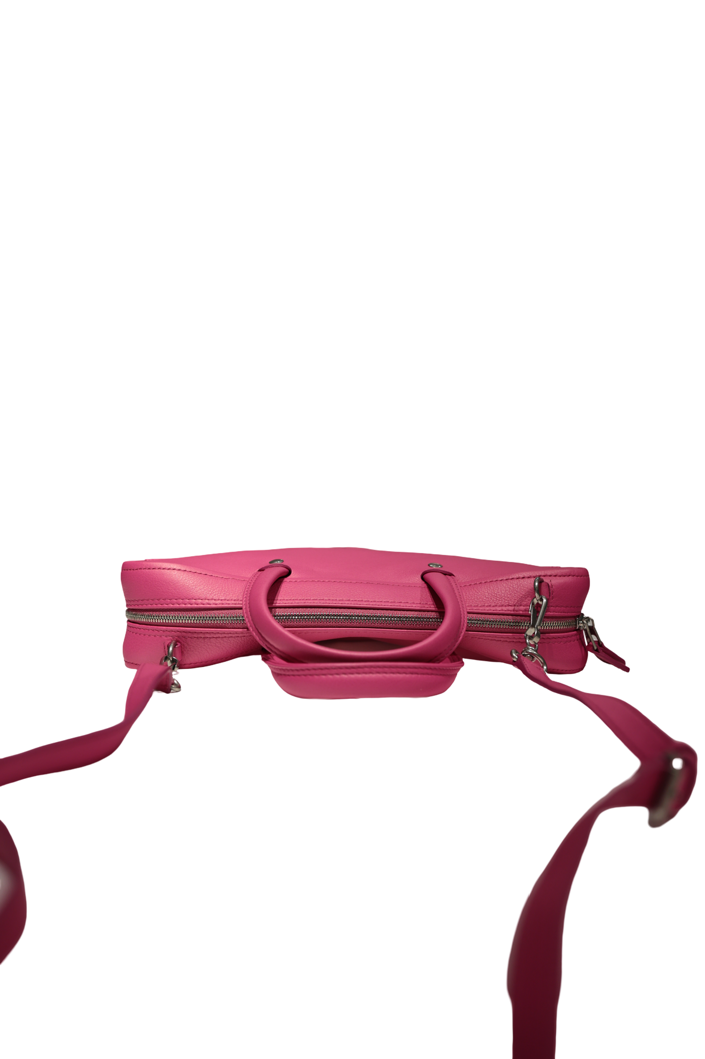 BALENCIAGA TRIANGLE S DUFFLE PINK LEATHER PHW CROSSBODY BAG [3000515]
