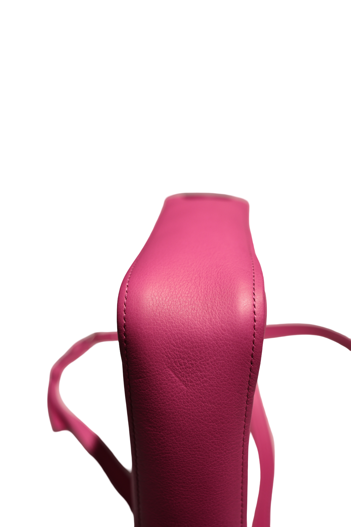 BALENCIAGA TRIANGLE S DUFFLE PINK LEATHER PHW CROSSBODY BAG [3000515]