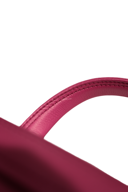 BALENCIAGA TRIANGLE S DUFFLE PINK LEATHER PHW CROSSBODY BAG [3000515]