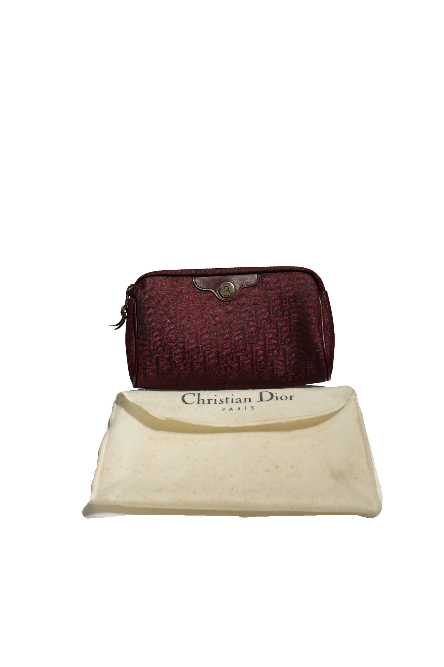 DIOR OBLIQUE VINTAGE CLUTCH RED HANDBAG [3000516]