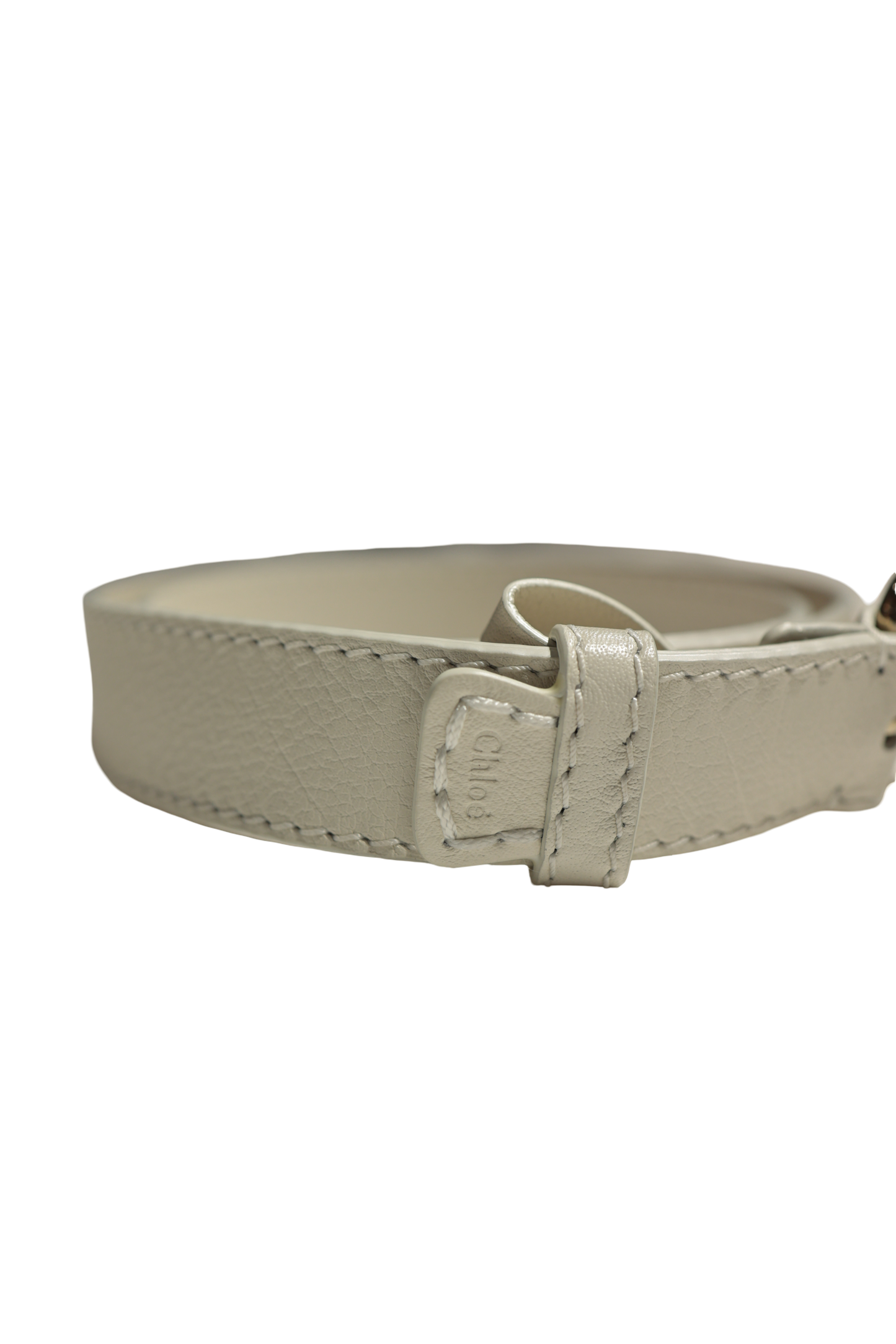 CHLOE EDITH WHITE GHW BELT [3000514]