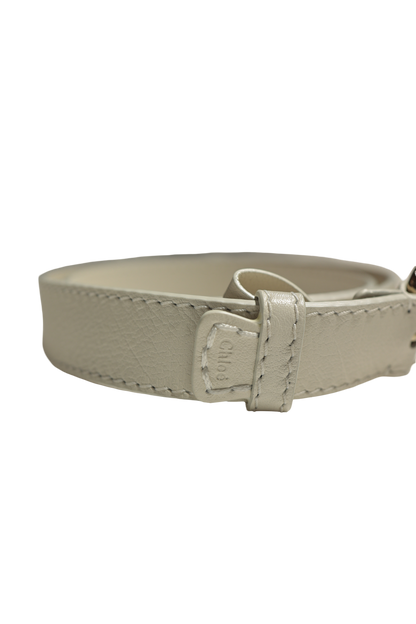 CHLOE EDITH WHITE GHW BELT [3000514]