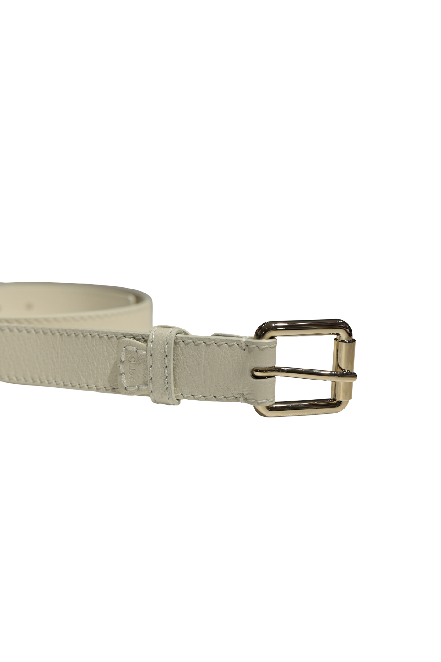 CHLOE EDITH WHITE GHW BELT [3000514]