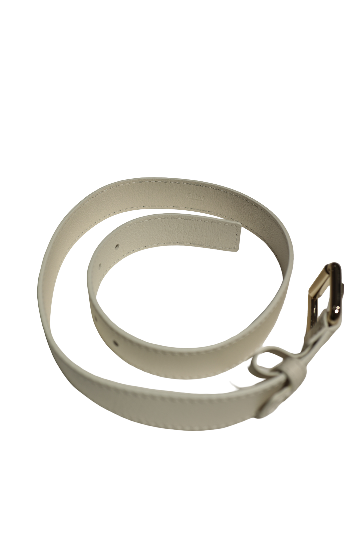 CHLOE EDITH WHITE GHW BELT [3000514]