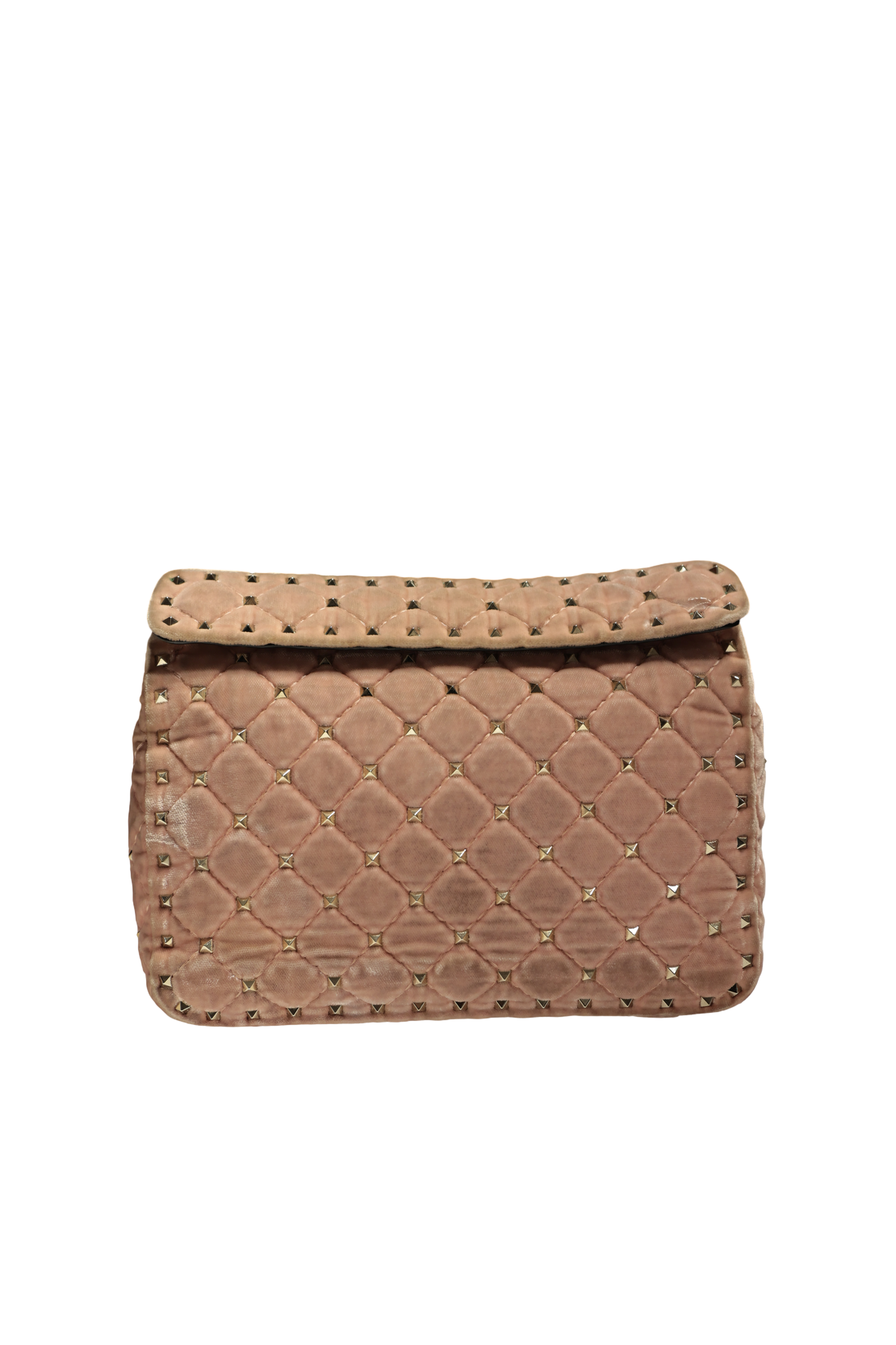 VALENTINO VELVET PINK GHW HANDBAG [3000513]