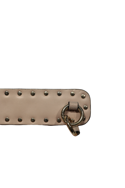 VALENTINO VELVET PINK GHW HANDBAG [3000513]