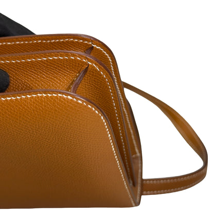 Used HERMES Epsom Constance Mini Shoulder Bag 37 Gold GHW