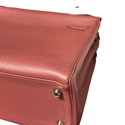 Used HERMES Togo Kelly 32 Handbag Pink