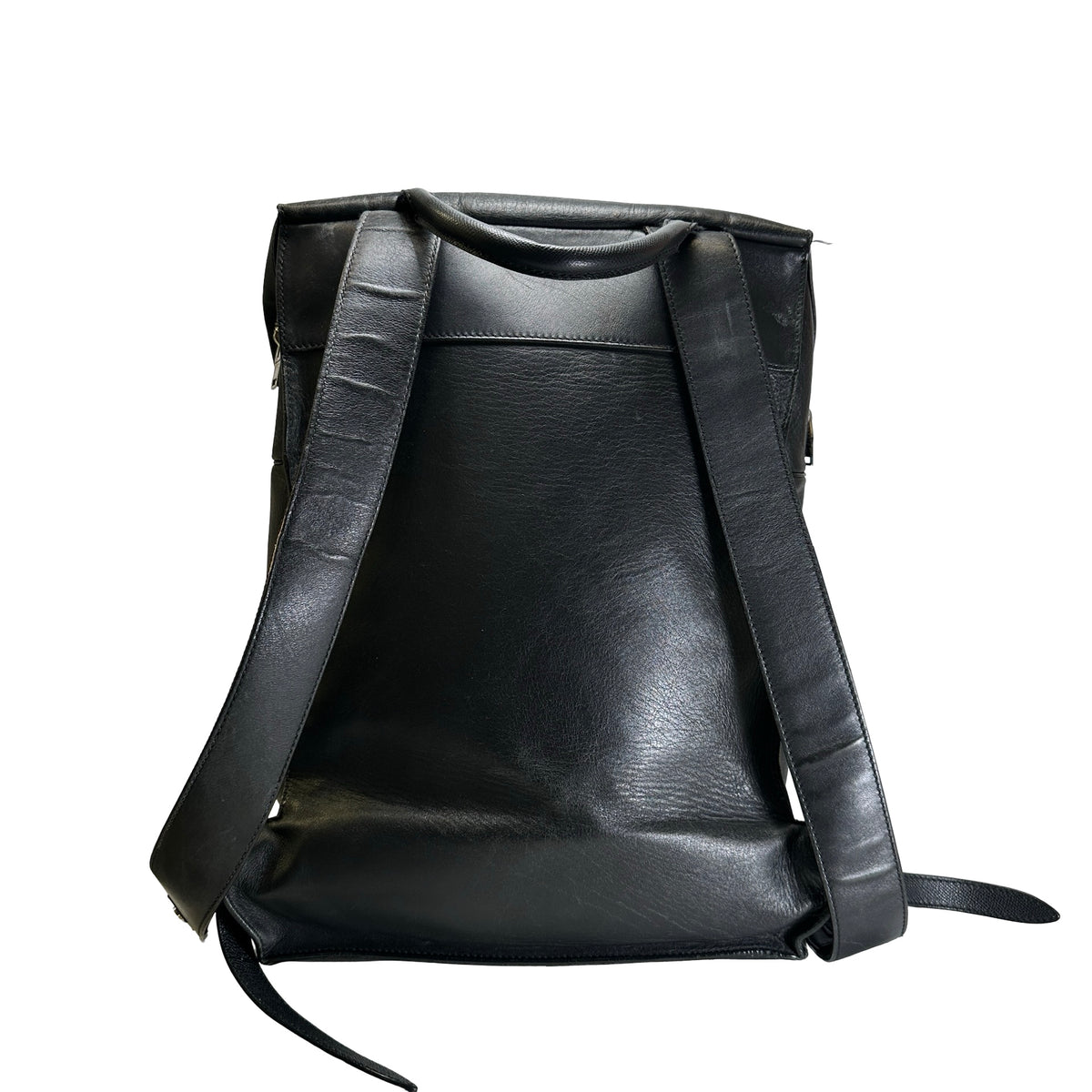 Used BALENCIAGA Leather Backpack Black