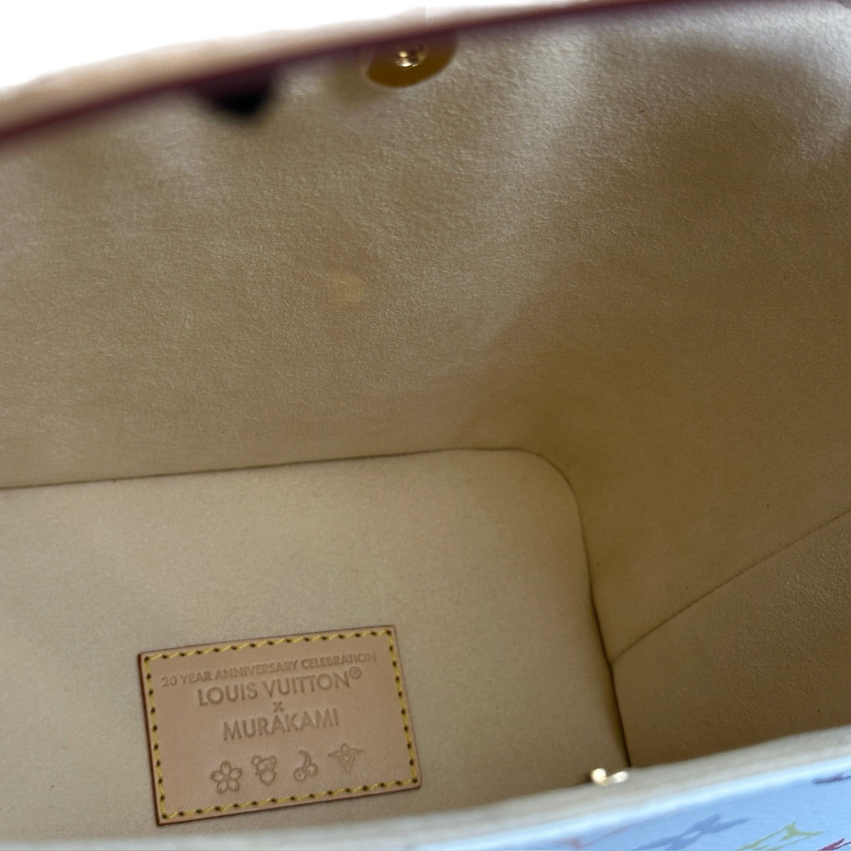 LOUIS VUITTON Monogram Multicolor All in BB Bucket Bag White Multicolor
