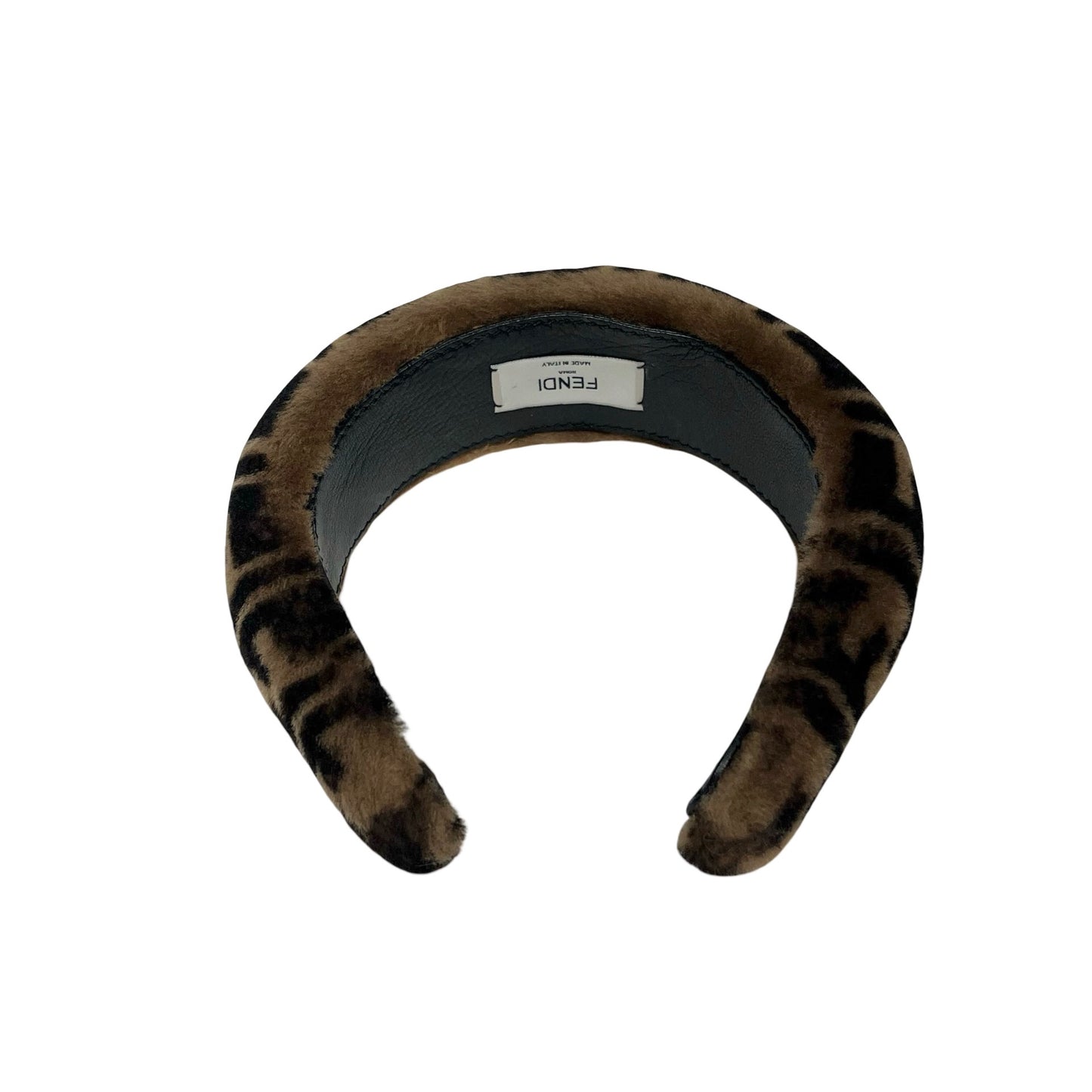 FENDI SHEARLING FF ZUCCA HAIRBAND [3000856]