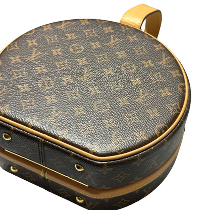 Used LOUIS VUITTON Canvas Petite Boite Handbag Brown GHW