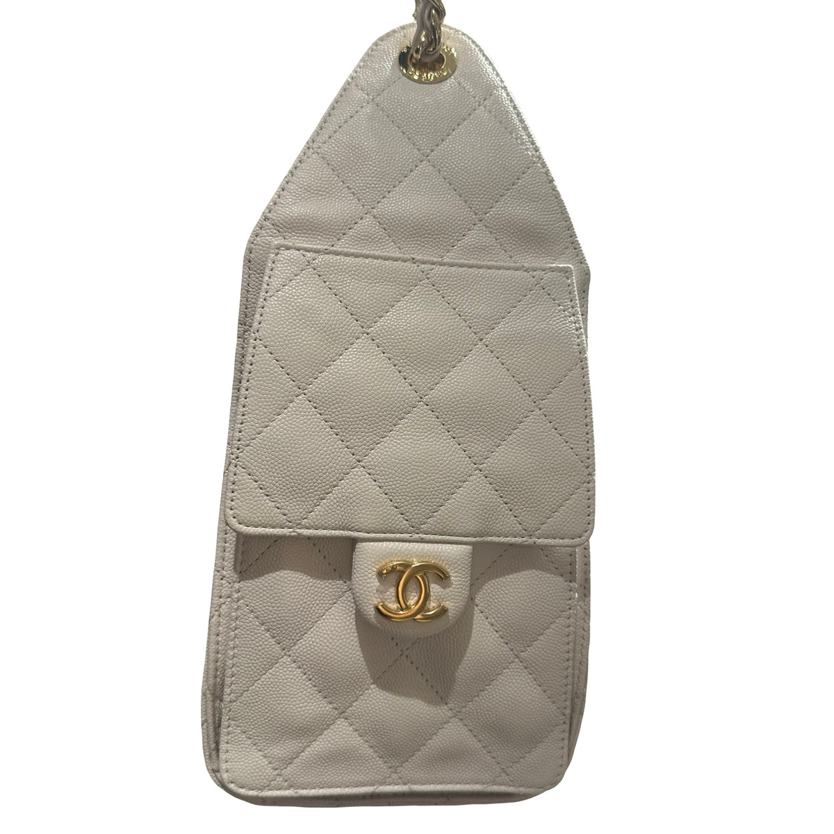 Brand New CHANEL Calfskin 25 Bag Dmall Shoulder Bag White GHW