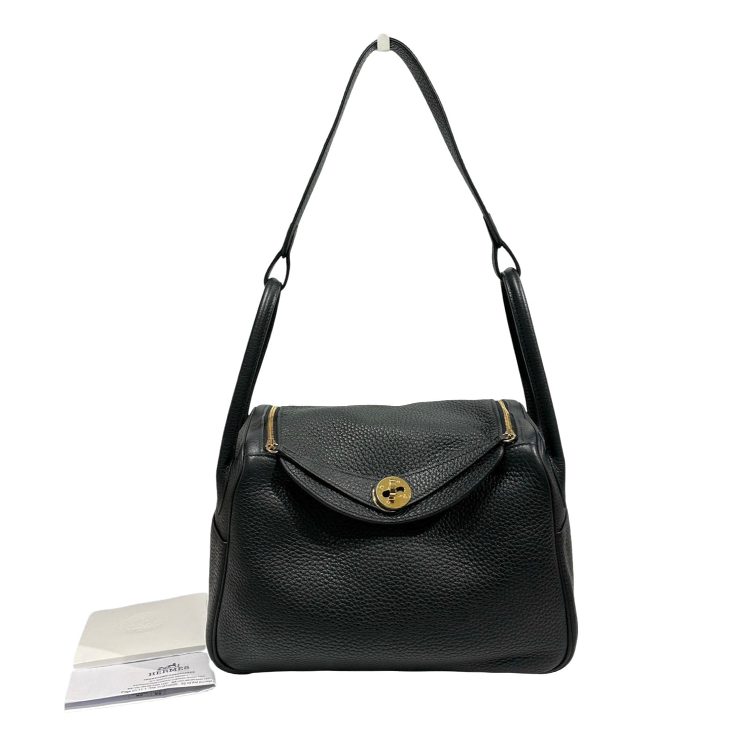Used Hermès TC Shoulder Bag Black GHW