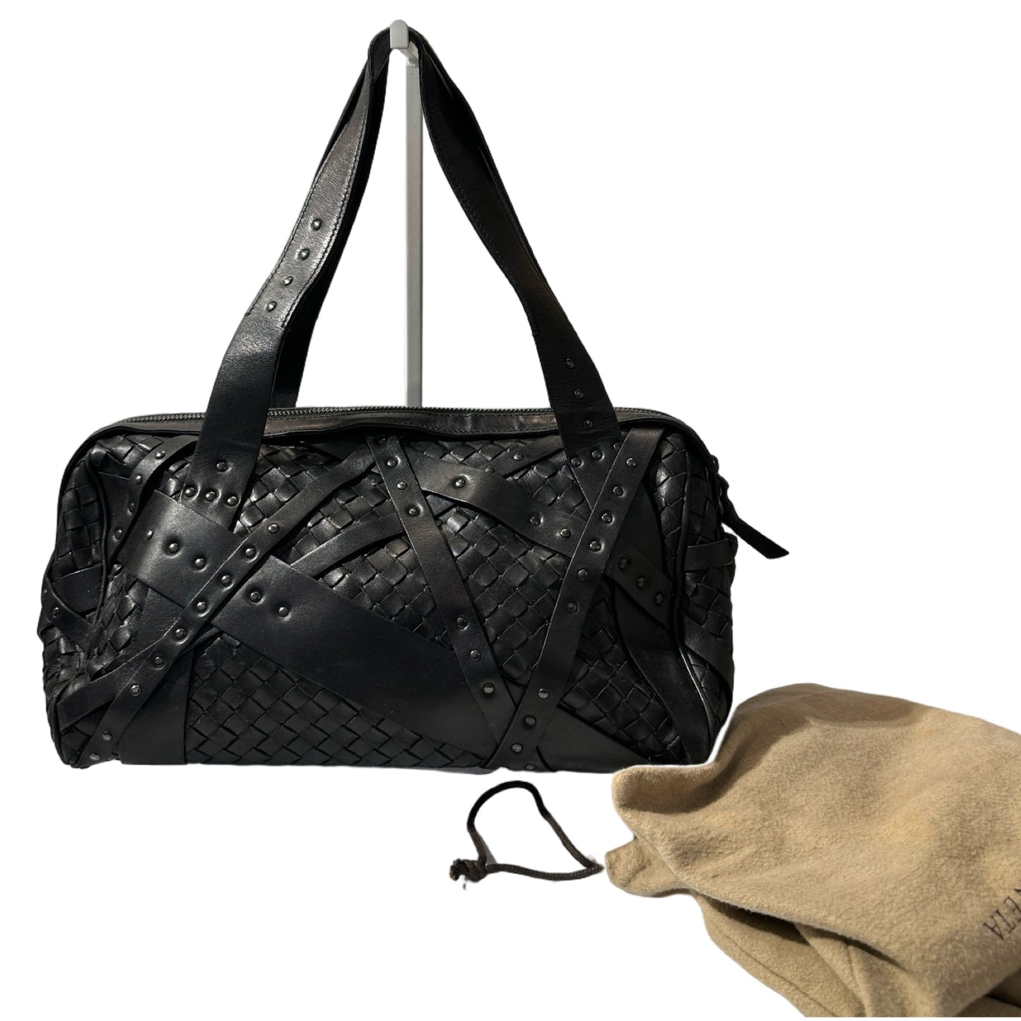 Used Bottega Veneta Shoulder Bag Black