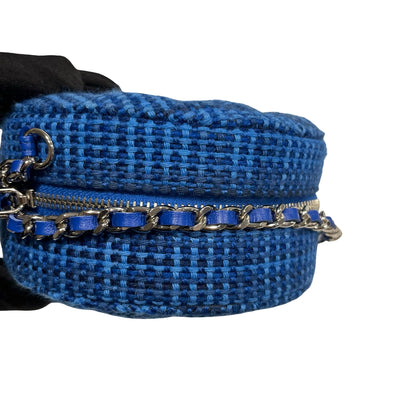 Used CHANEL Denim Blue Cross Body Bag Blue