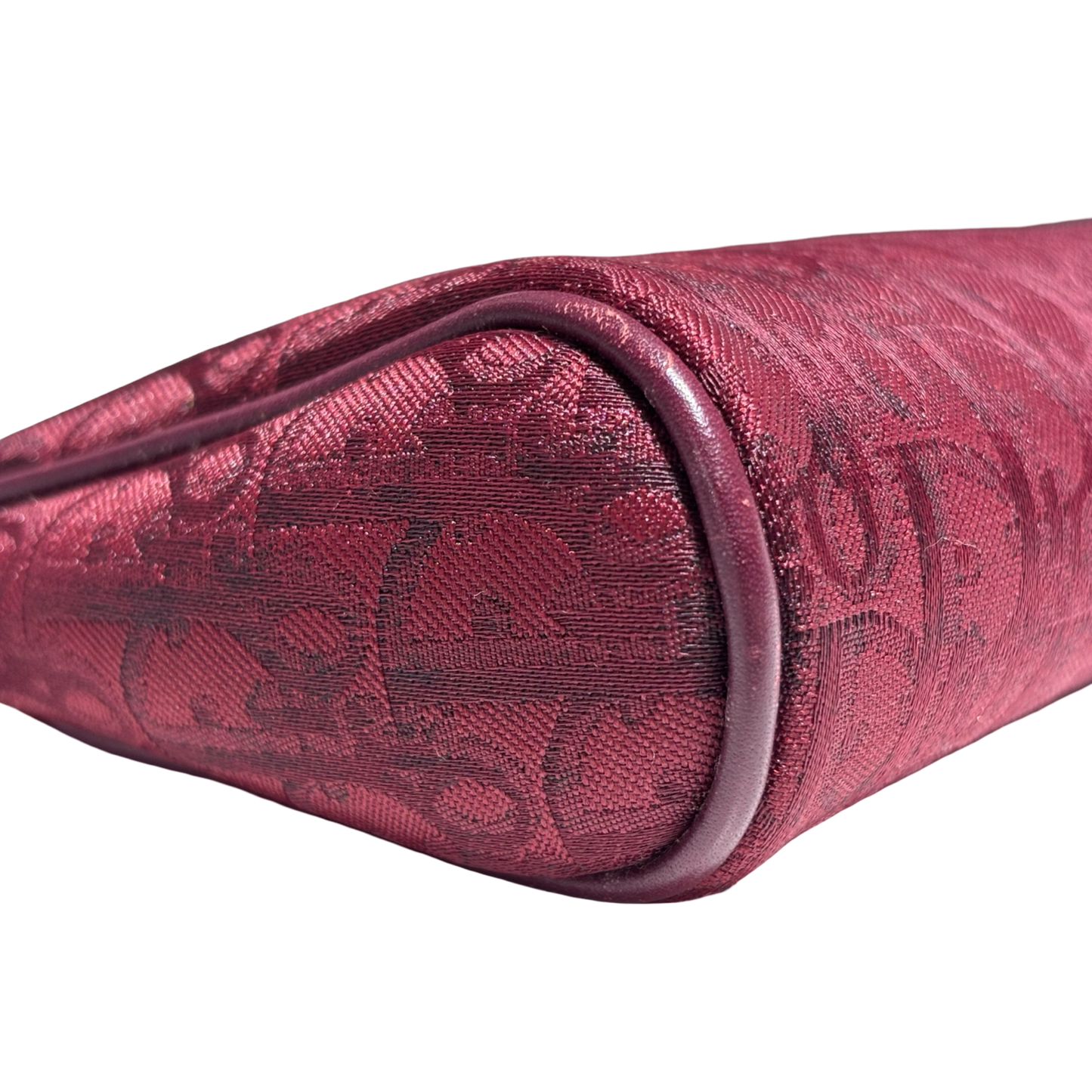 DIOR OBLIQUE VINTAGE CLUTCH RED HANDBAG [3000516]