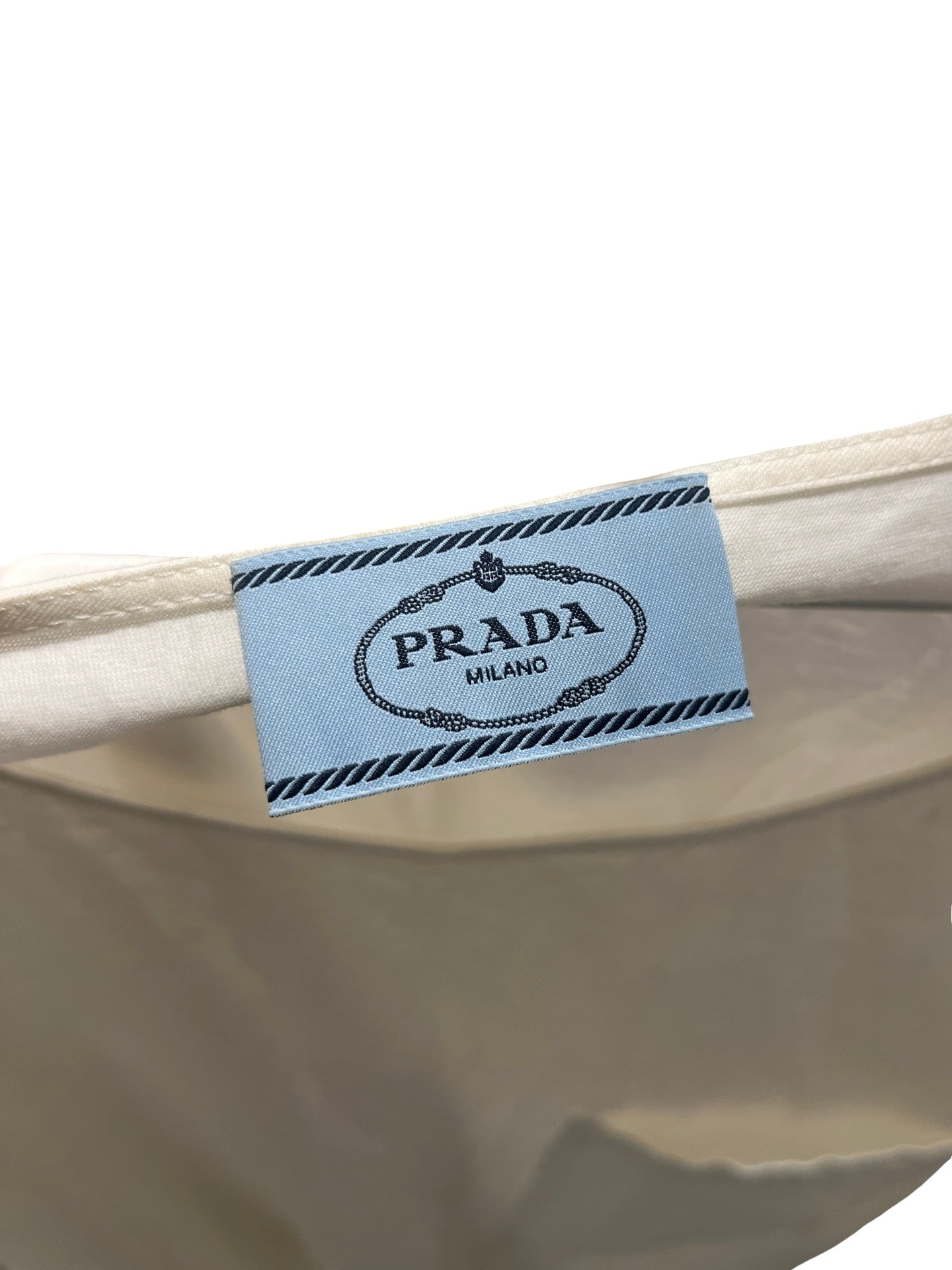 Used PRADA Fur Long Sleeve Clothes Blue