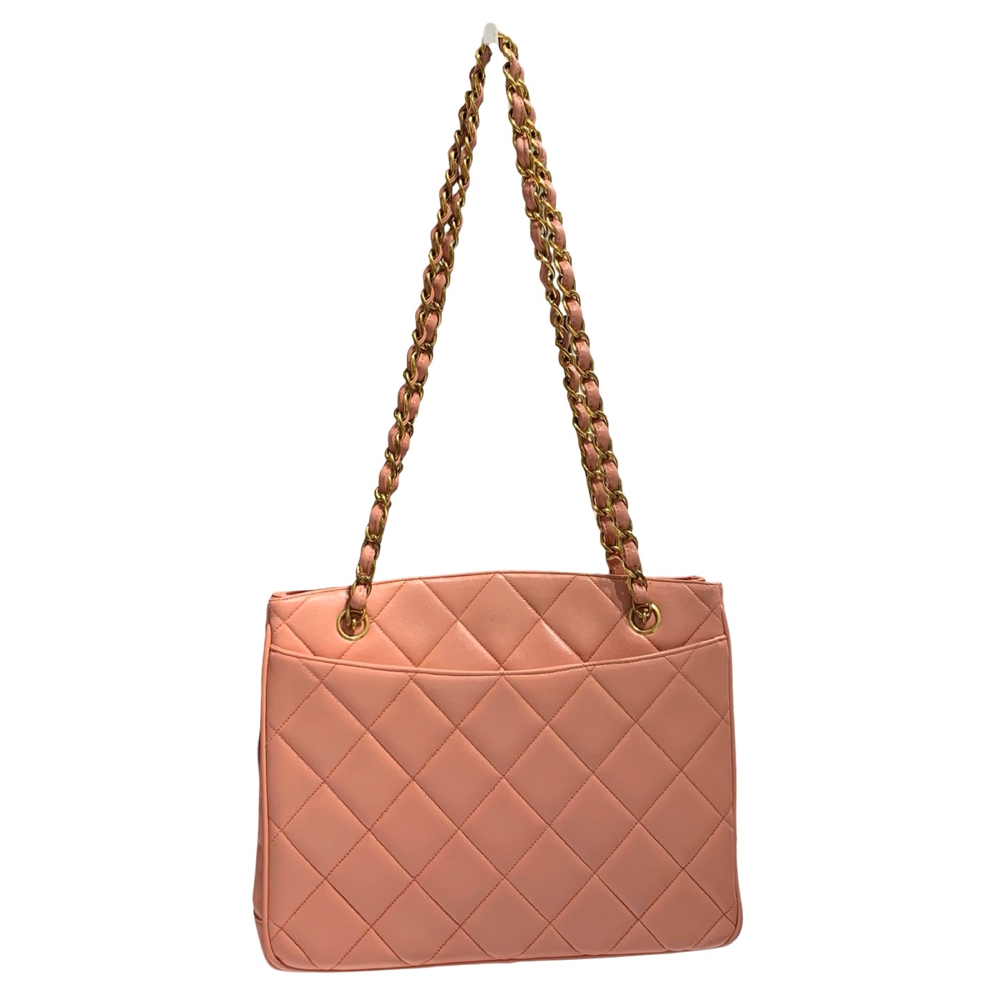 CHANEL VINTAGE CC TURN-LOCK CHAIN SHOULDER BAG [A04210]