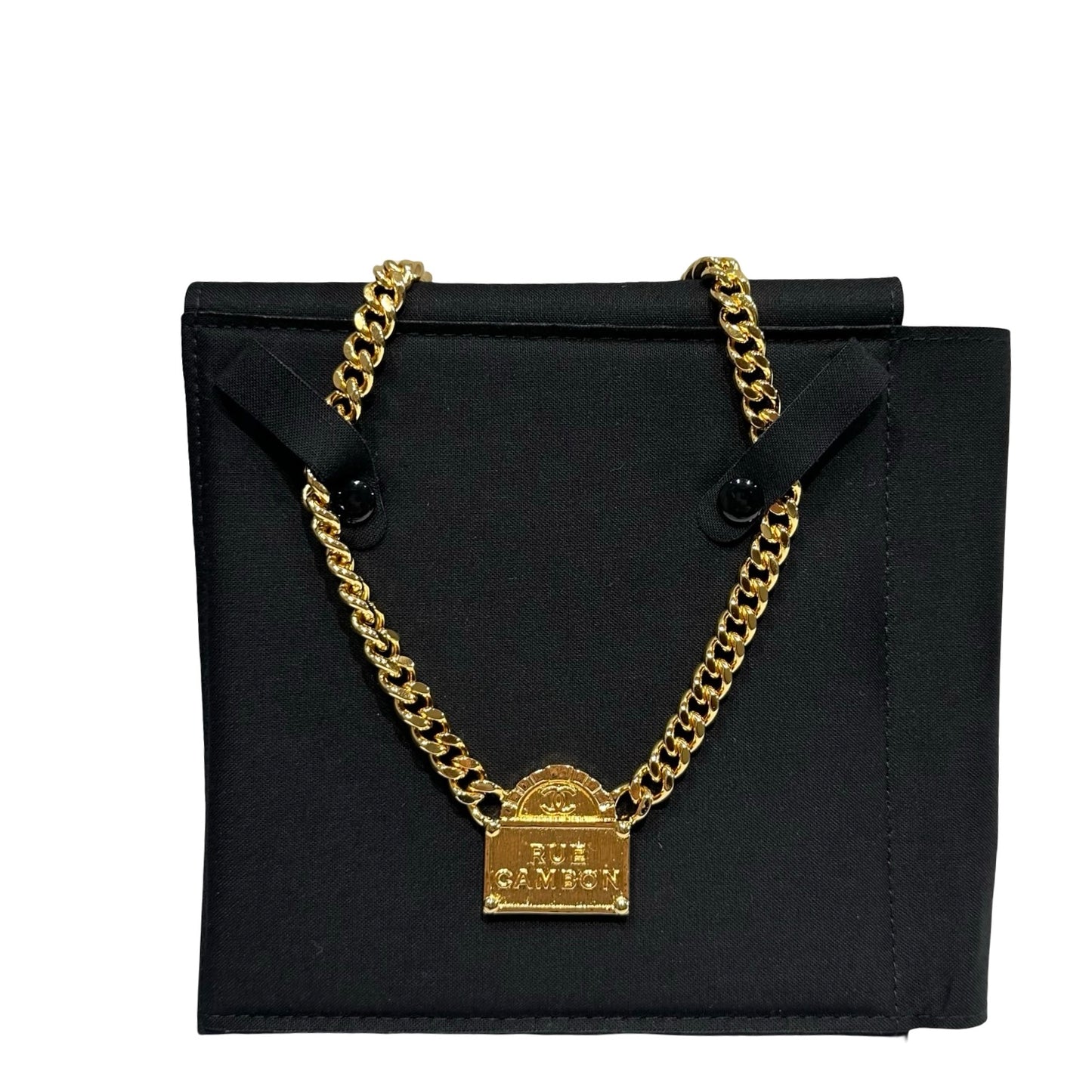 Unused CHANEL Necklace Gold
