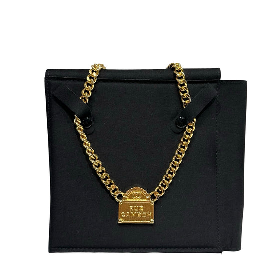 Unused CHANEL Necklace Gold