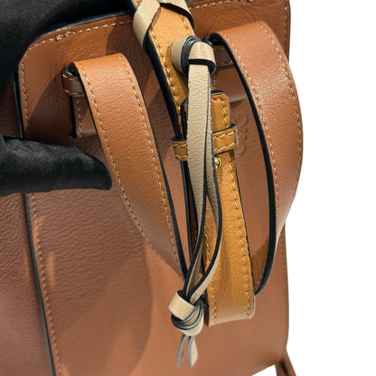 Used LOEWE Leather Hammock Shoulder Bag Tan