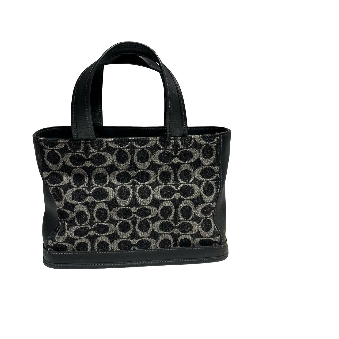 COACH BLACK CANVAS HAND BAG [3000664]
