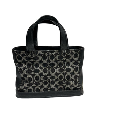 COACH BLACK CANVAS HAND BAG [3000664]