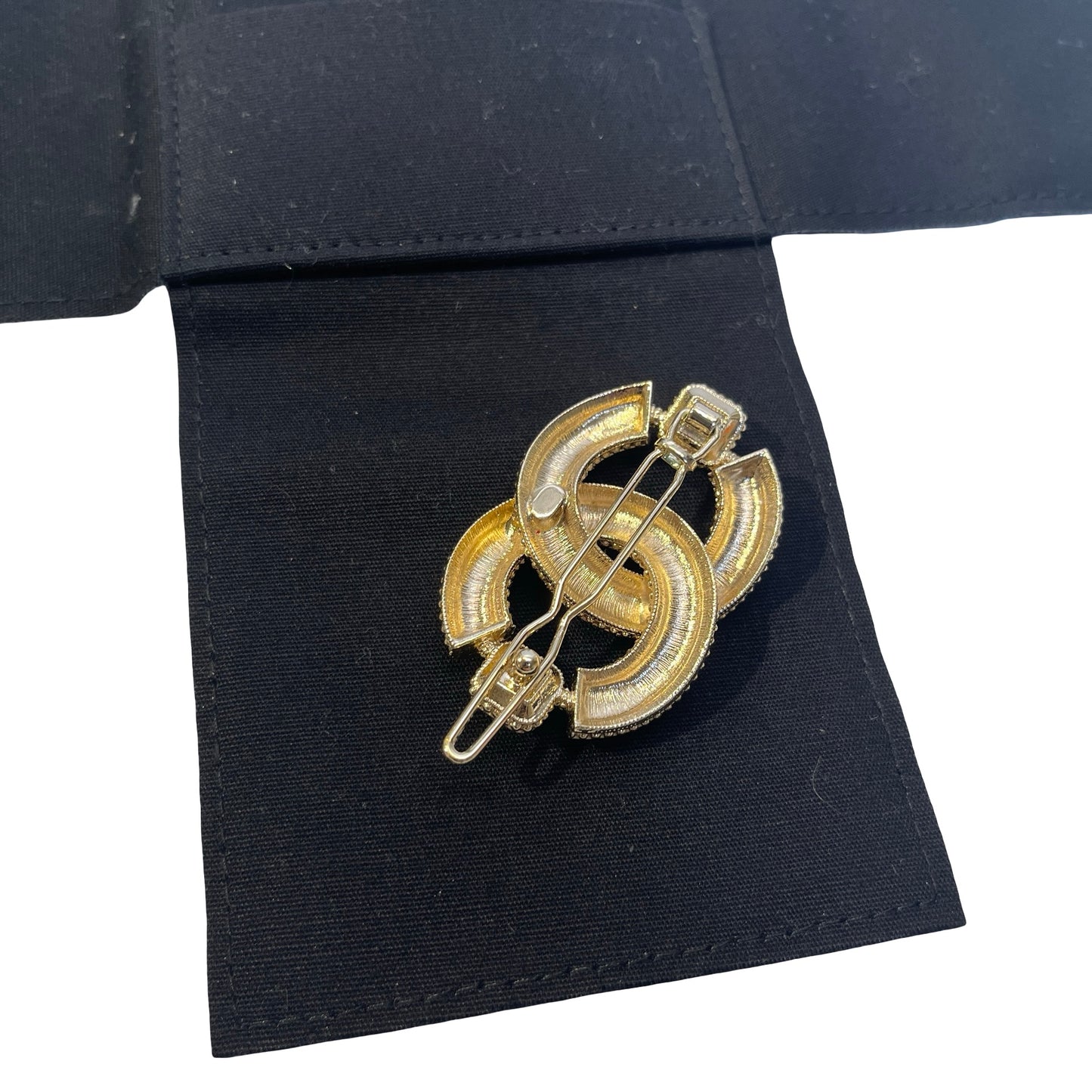 CHANEL CC Logo CC Logo Hair Clip Hair clip Gold Black