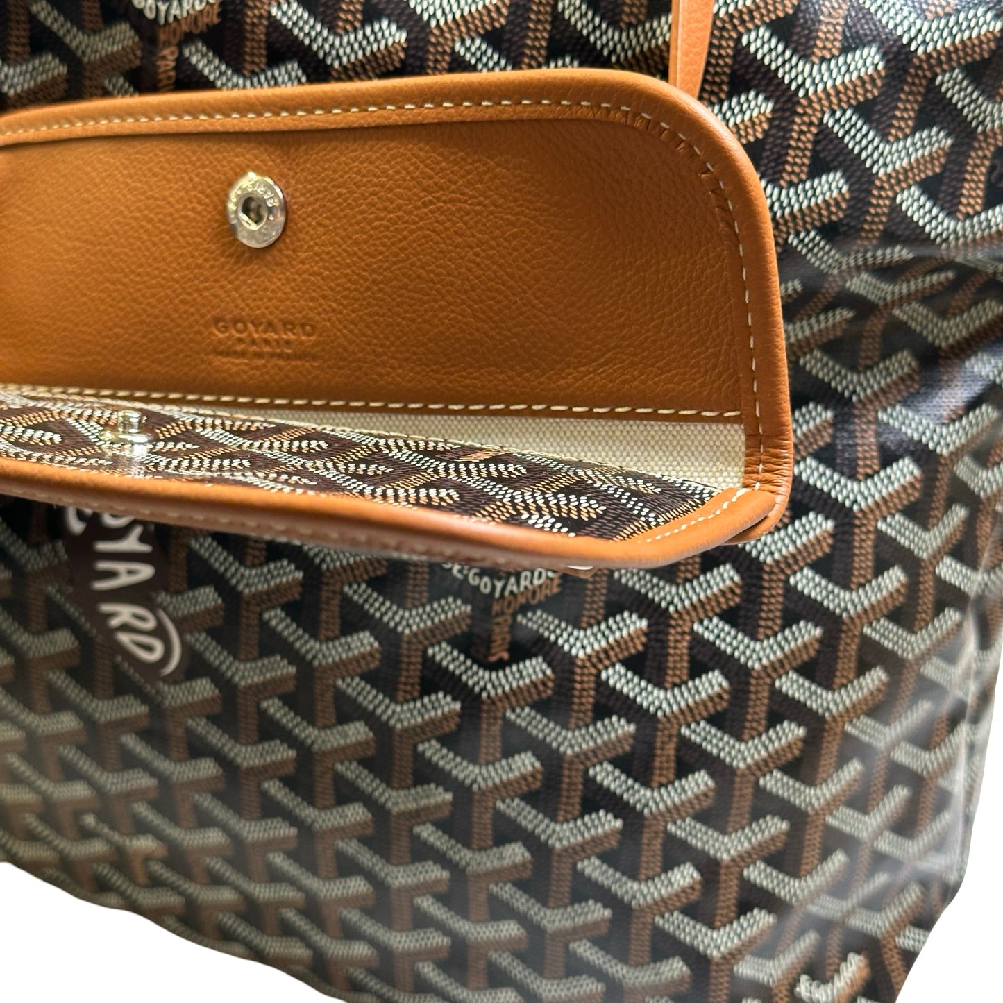 Used GOYARD Goyardine HOBO BAG Hobo Bag Black Brown
