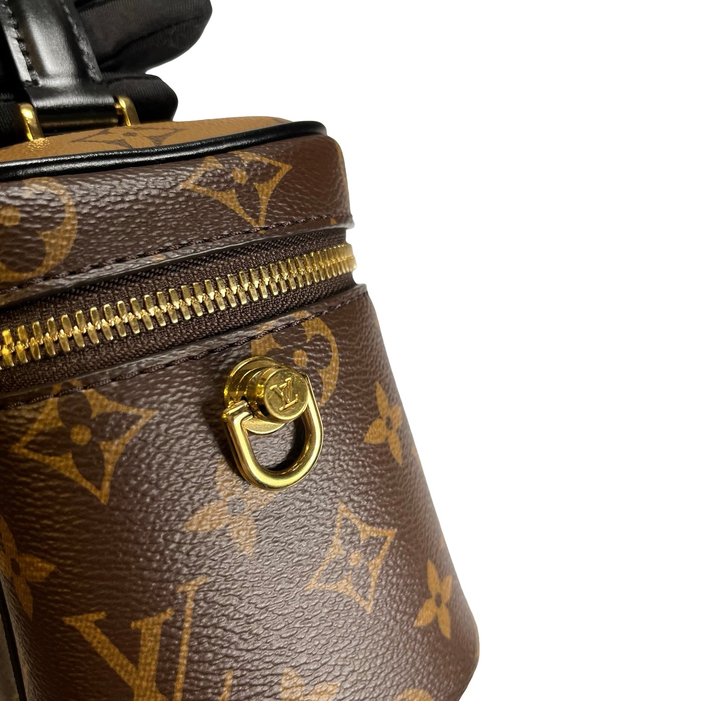 Used LOUIS VUITTON Monogram Reverse Monogram Canvas Vanity PM Monogram/Reverse Monogram Vanity case Brown Light Brown GHW