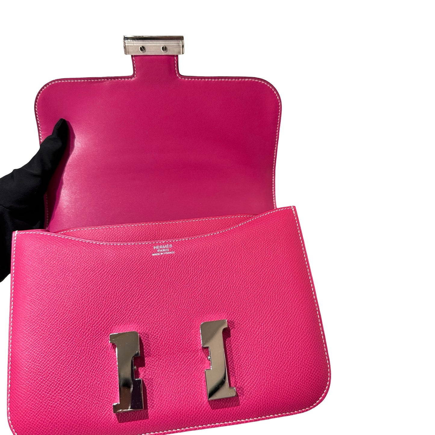 Used Hermès Constance 24 Shoulder Bag Pink PHW