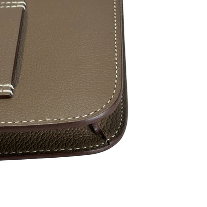 Used HERMES Epsom Constance Slim Wallet Etoupe