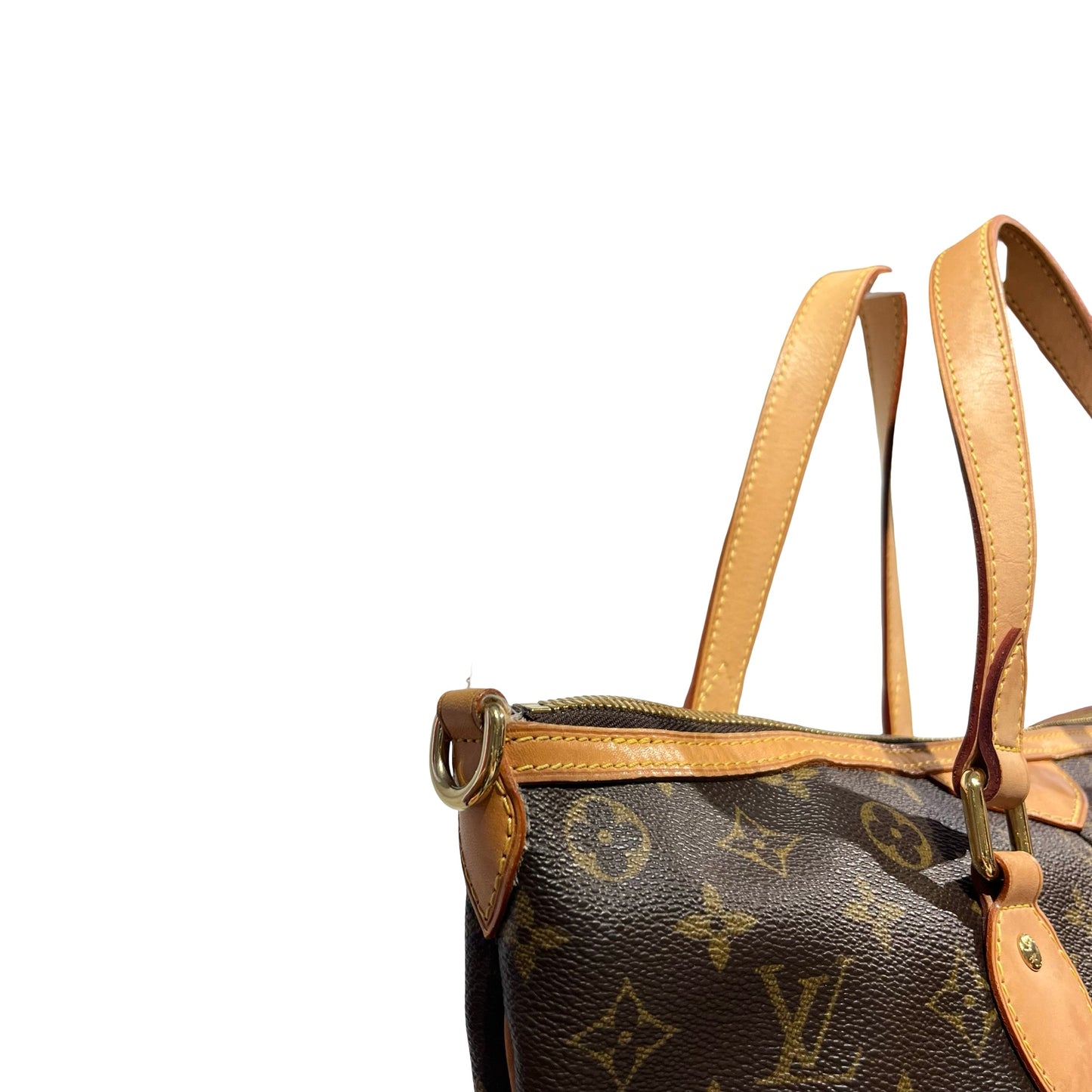 Used LOUIS VUITTON CANVAS PALERIMO Shoulder Bag BROWN GHW