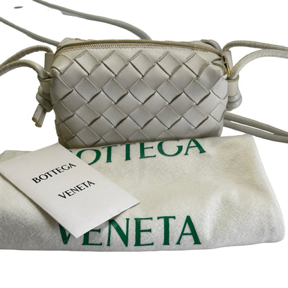 Used BOTTEGA VENETA Intrecciato Mini Loop Camera Bag Mini Bag White