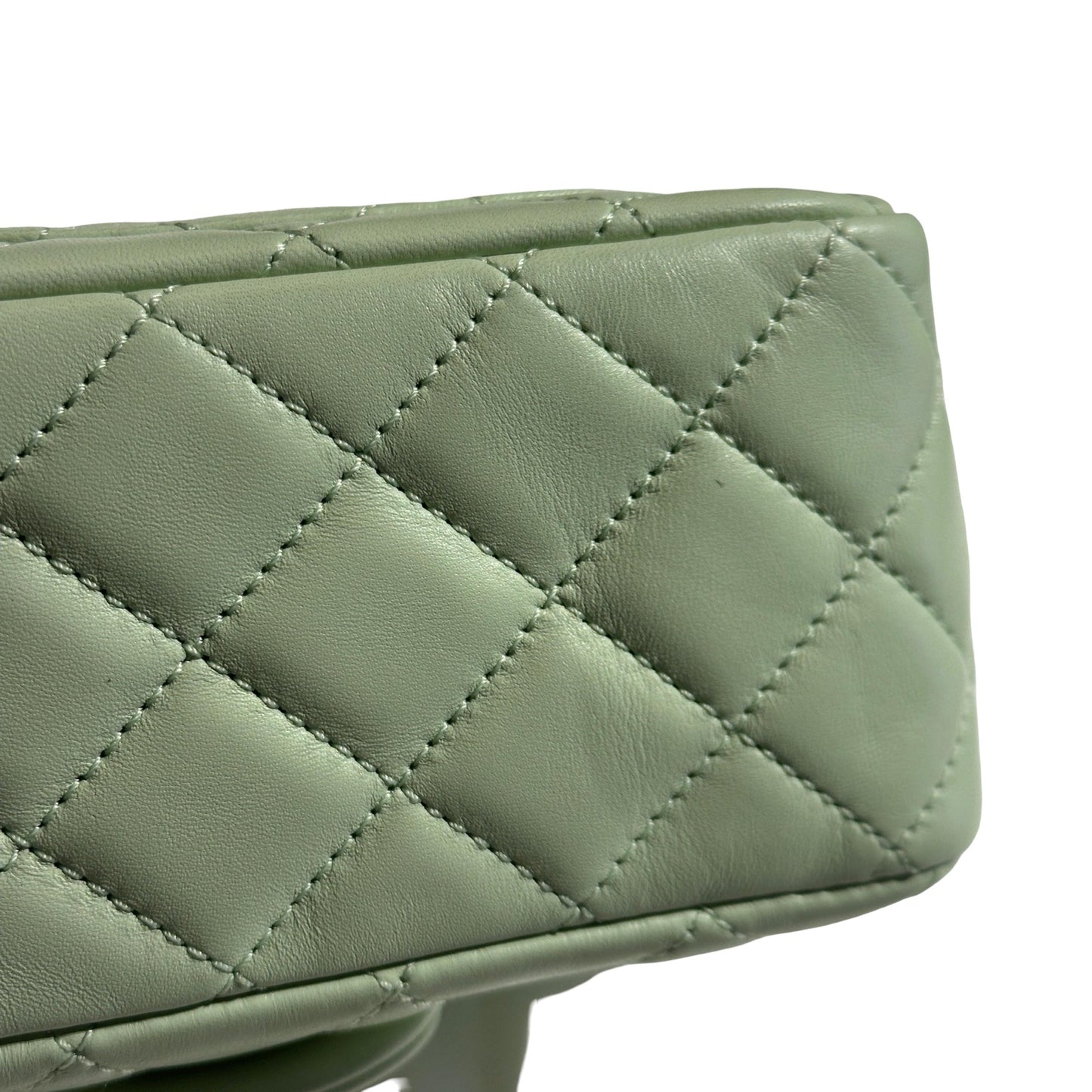 Brand New CHANEL Matelasse Quilted Mini Matelasse Mini Bag Light Green GHW