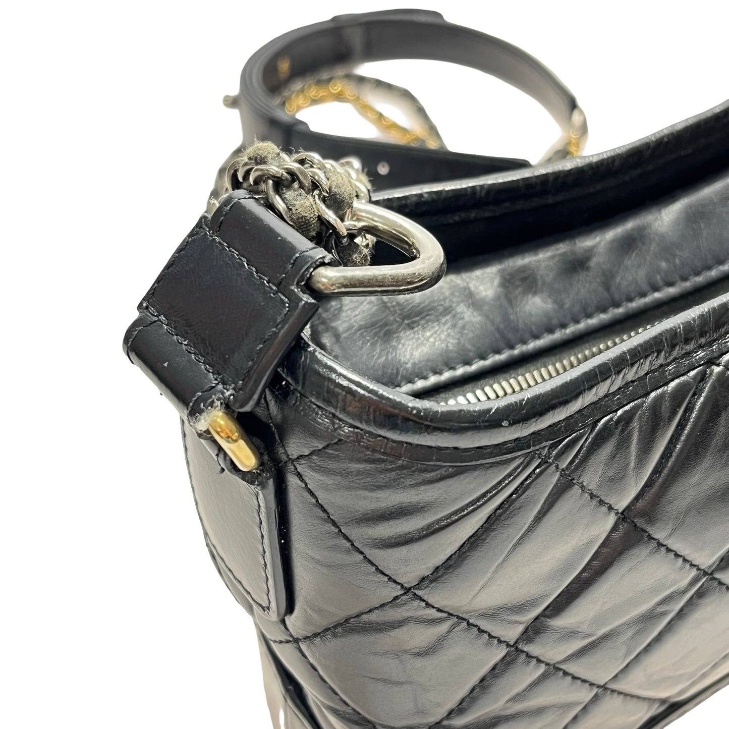 Used CHANEL Gabrielle Chain Shoulder Bag Black
