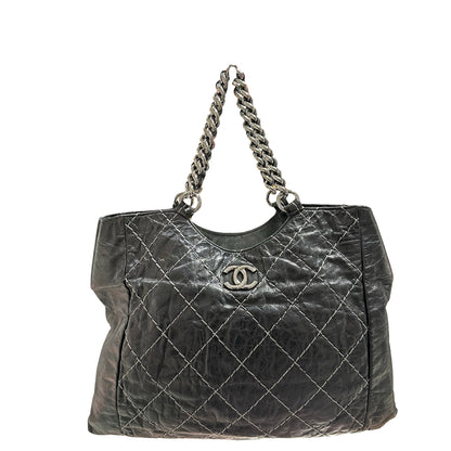Used CHANEL Tote Bag Black PHW