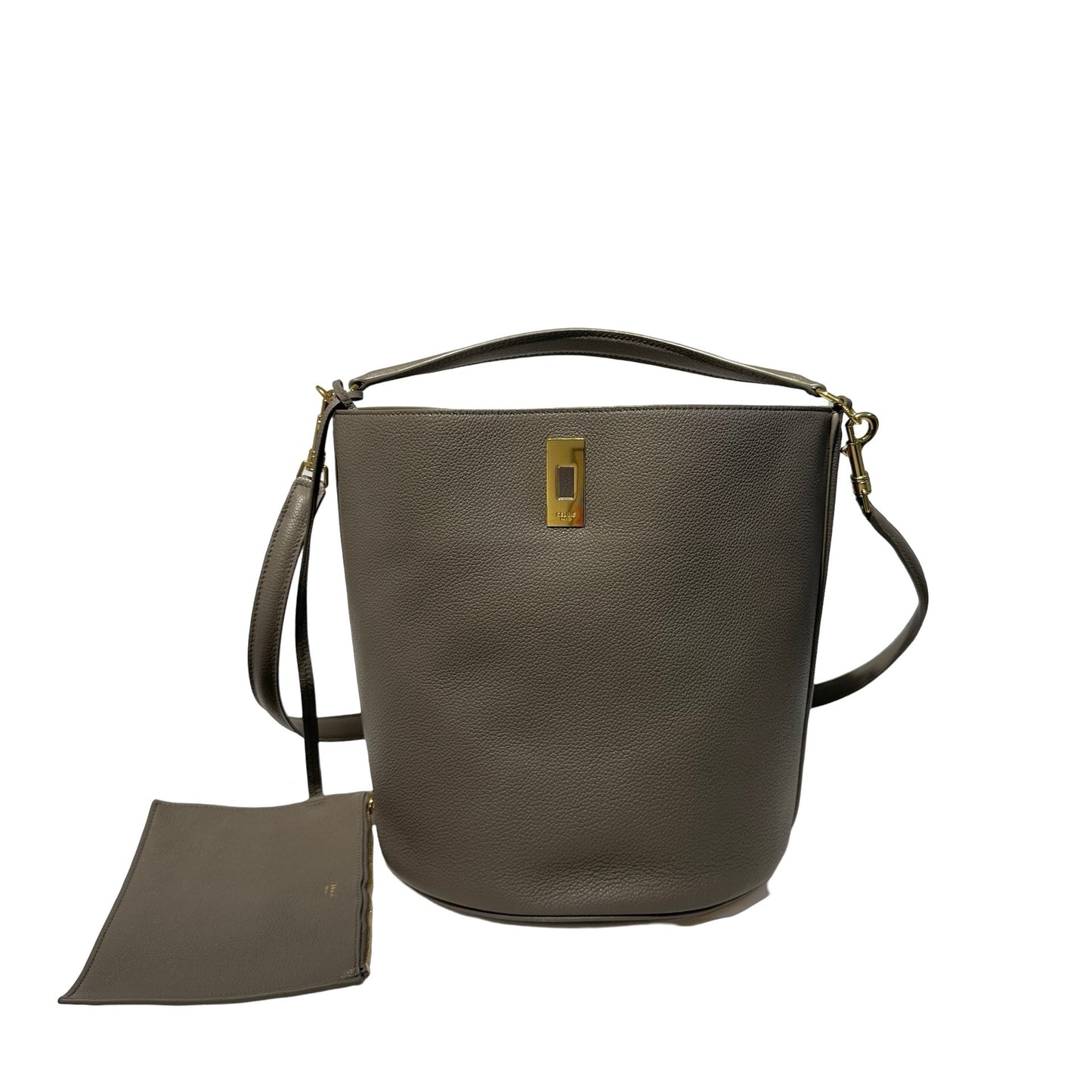 Calfskin Bucket 16 Two Way Shoulder Bag [101402]