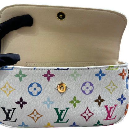 Used LOUIS VUITTON Ivy Clutch White Multicolor GHW