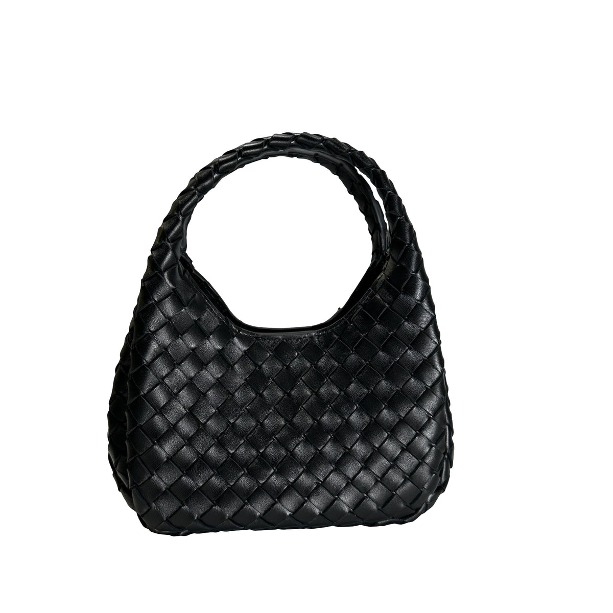 Used BOTTEGA VENETA Intrecciato Leather Jodie Handbag Black