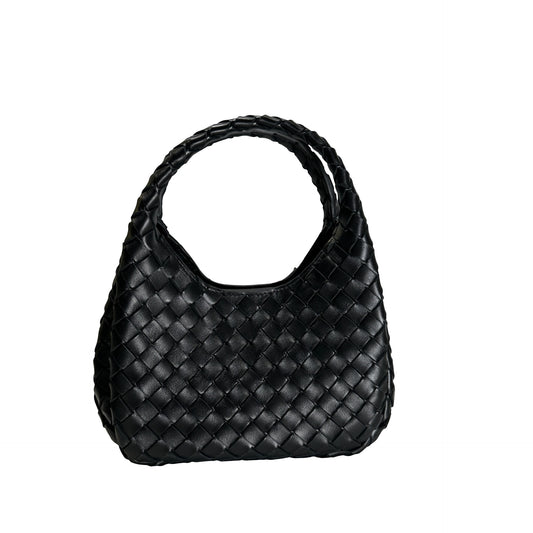 Used BOTTEGA VENETA Intrecciato Leather Jodie Handbag Black