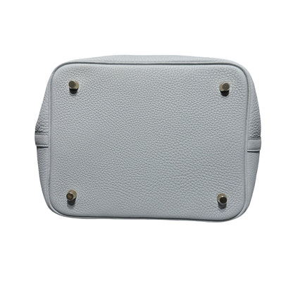 Unused HERMÈS Picotin 22 Handbag Blue GHW