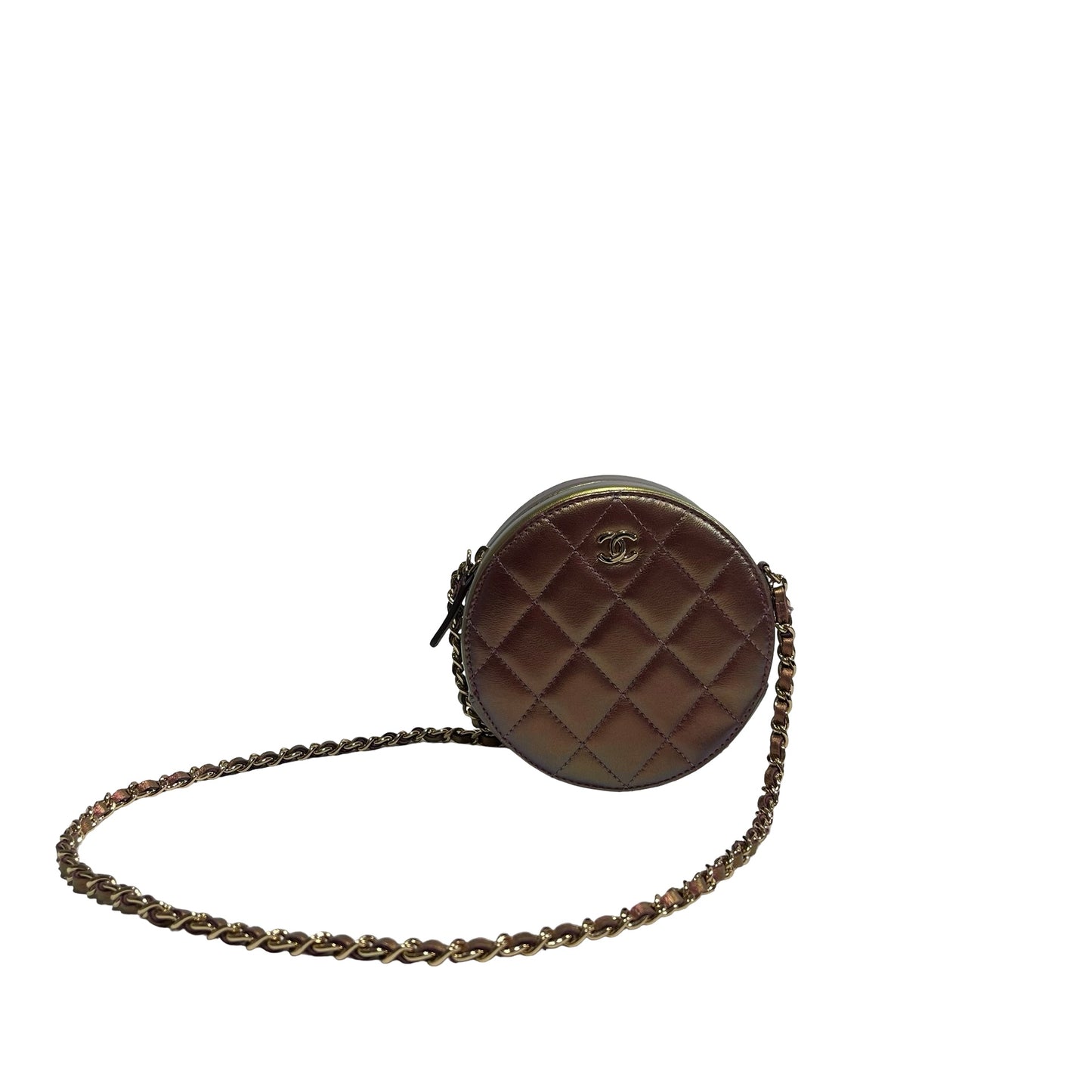Used CHANEL Lambskin Leather Cross Body Bag PHW