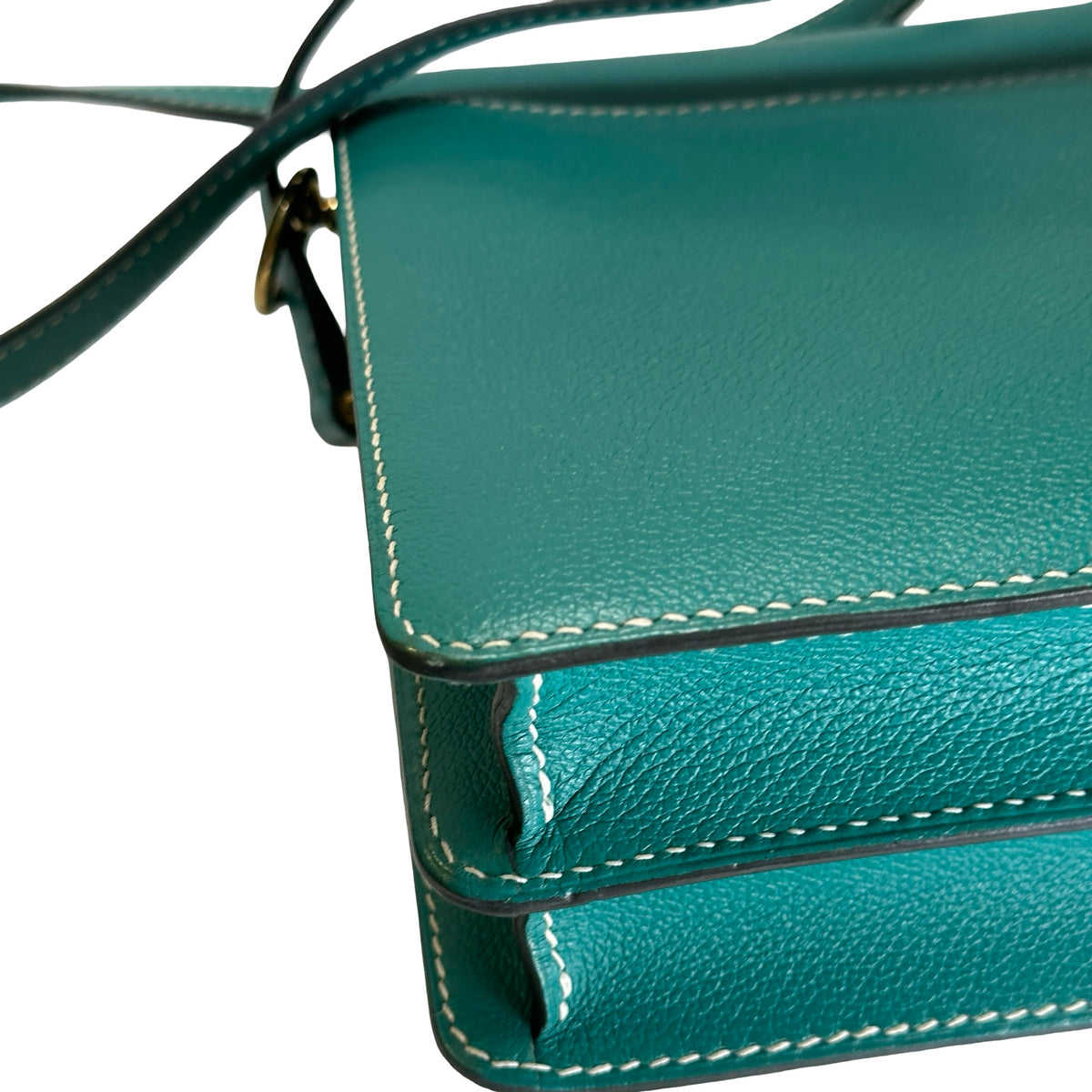 Used HERMES Epsom Roulis Shoulder Bag Green