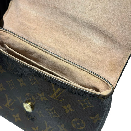 Used LOUIS VUITTON Canvas LOCKY BB Cross Body Bag Brown Pink GHW