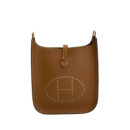 Brand New HERMES Clemence Evelyne Crossbody Bag Gold
