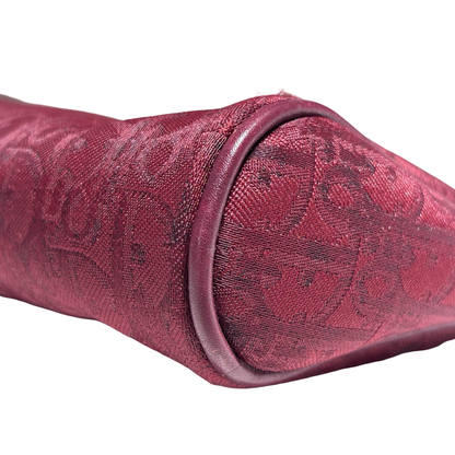 DIOR OBLIQUE VINTAGE CLUTCH RED HANDBAG [3000516]