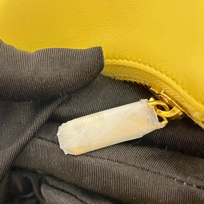 Used CELINE Leather Ava Shoulder Bag Yellow