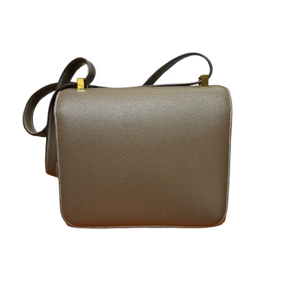 Used HERMÈS Constance 24 Shoulder Bag Etoupe (18) GHW